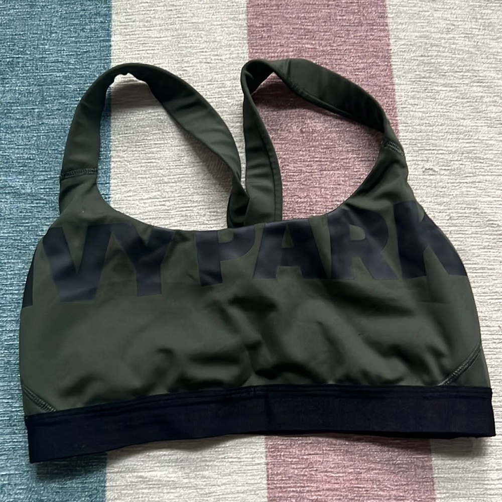 Ivy park sports bra - dark olive green